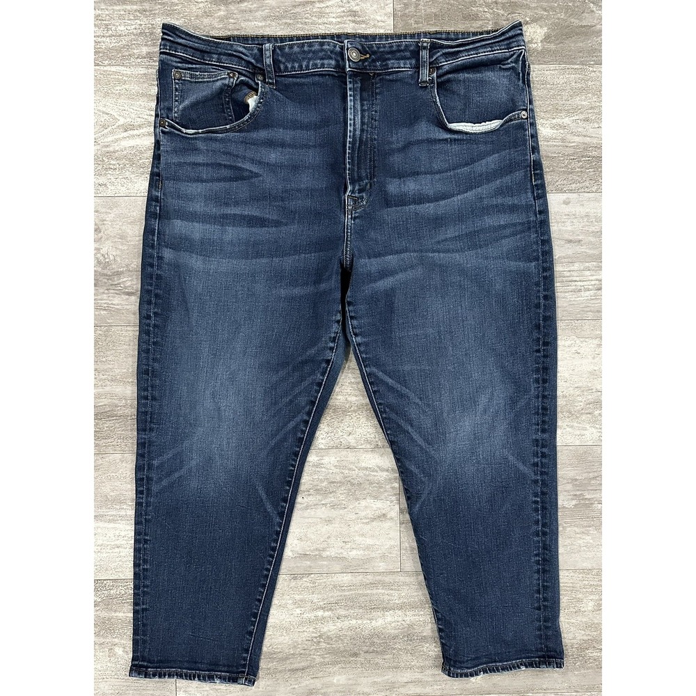 American Eagle Womens Medium Wash Relaxed Taper Blue Denim Jeans Size 38x24